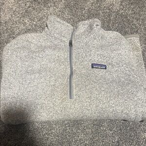 Patagonia Heathered Gray Fleece Pullover